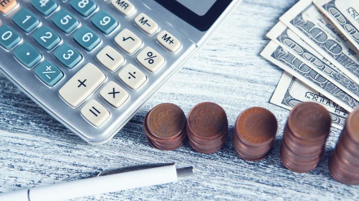 Savings and budgeting on a desk